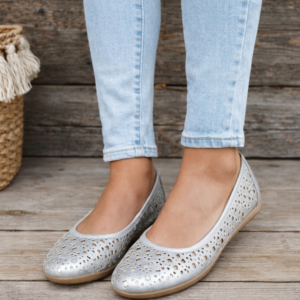 Naturalizer NEW Undone Modern Natural Minimalist Comfort Ballet Flats  7.5M